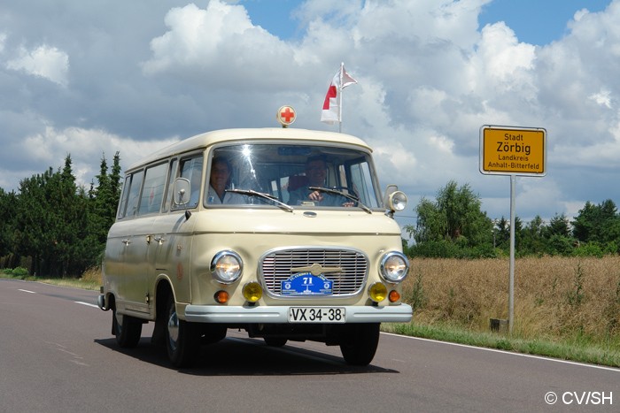 Bild: Ausfahrt zum Etappenziel Merseburg.