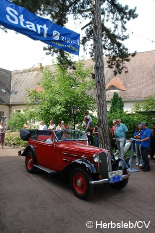 Bild: Am Samstag-Mittag begann die Ausfahrt zum Hallorenmuseum in Halle. Unterwegs mussten Kontrollpunkte angesteuert werden.