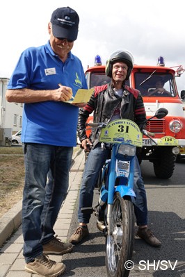 Bild: Eine Durchschnittsgeschwindigkeit von 28 km/h von Wolfen bis nach Großzöberitz: Die Sonderprüfung reichte über mehrere Kilometer und war deshalb auch nicht einfach zu meistern.