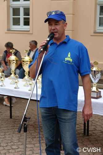 Bild: Ansprache zur Abschlussveranstaltung vor der Siegerehrung durch Fahrtleiter Ralf Zschoche.